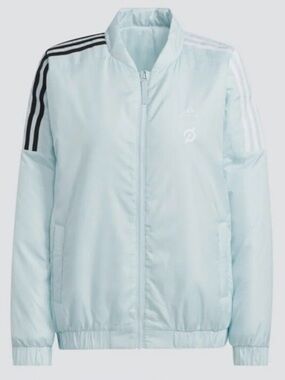 Adidas x Peloton Track Bomber Jacket winter puffer coat halo mint green